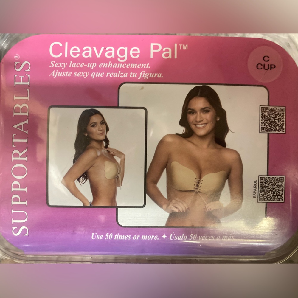 Supportables Cleavage Pal Lace-Up Bra - Cream-beige